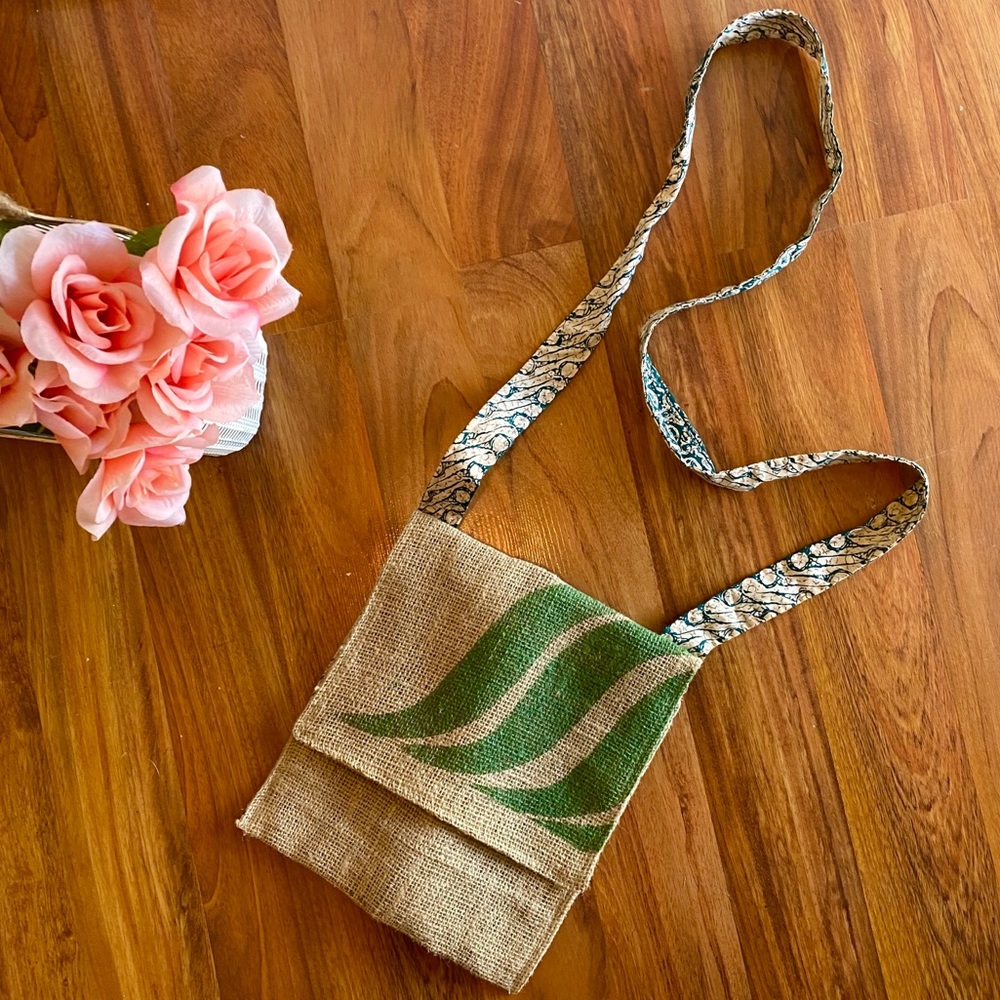 Authentic Guatemalan Coffee Bag Crossbody Bag